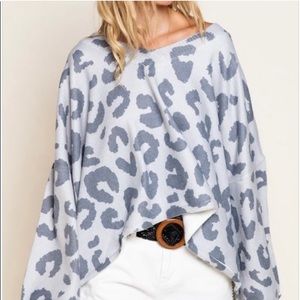 POL Leopard Print Sweater NWT size L